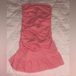 Edikted Red Stripe Mini Dress